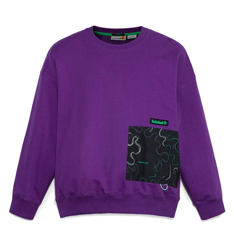 Timberland Флисовый свитшот с круглым вырезом Picasso Lily Мужской свитшот A6C4CESX