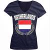Футболка с V-образным вырезом и гербом Нидерланды, Dutch Pride Juniors, Нидерланды