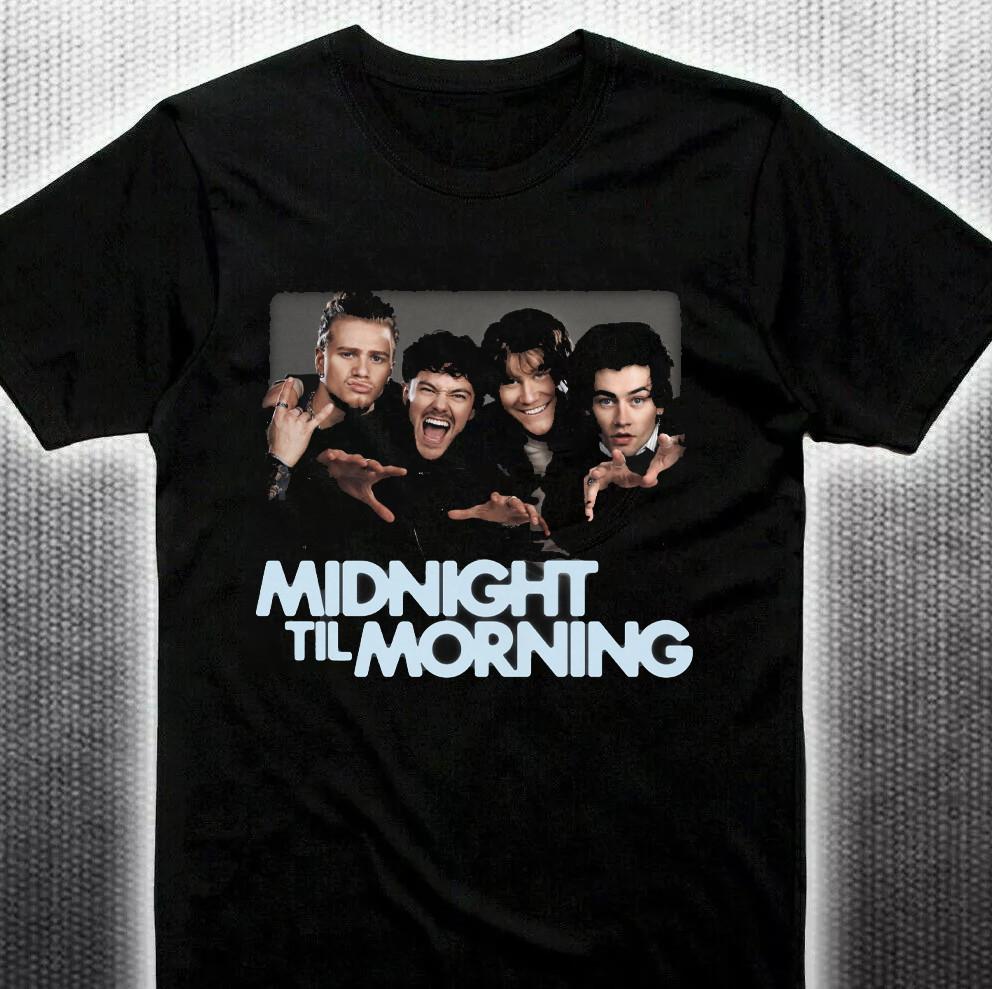 HOT! Midnight Til Morning Black T-shirt Full size HL251