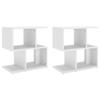 VidaXL Bedside Tables 2 Pcs White 50x30x51.5 Cm Particleboard.