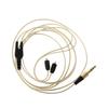 3.5mm MMCX Headphones Cable Grey/Silver/Gold MMCX Audio Cable  Smart Phone
