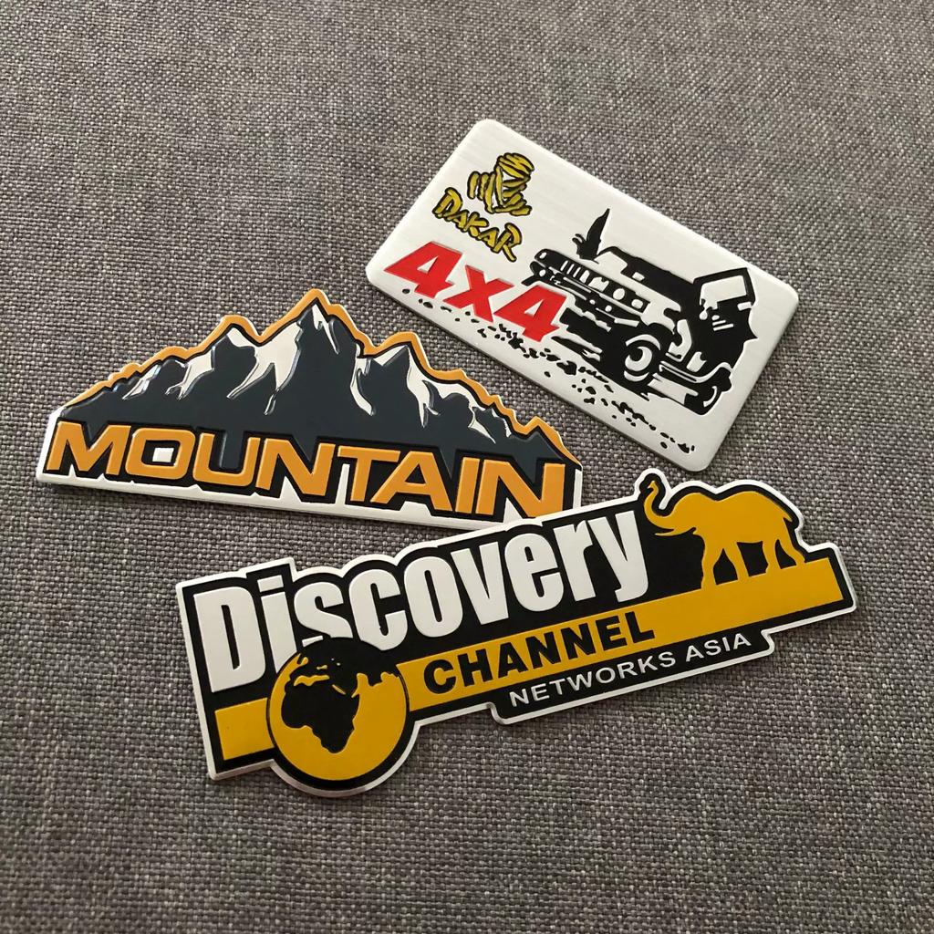 DAKAR 4 × 4 Car Stickers Discovery Heroes Club Aluminum Stickers Off-Road e-Family MOUNTAIN Tail Stickers