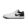 Jordan Air Jordan 1 Нескользящие Устойчивые к истиранию Низкие Винтажные Баскетбольные Кроссовки Мужские Черные Белые Серые 553558-132(Команда59-)
