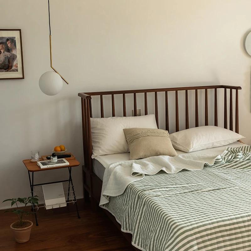 Летнее вязаное хлопковое одеяло - 100% хлопок Тяньчжу, охлаждающее одеяло для сна нагишом и под кондиционером (Дышащий и легкий)