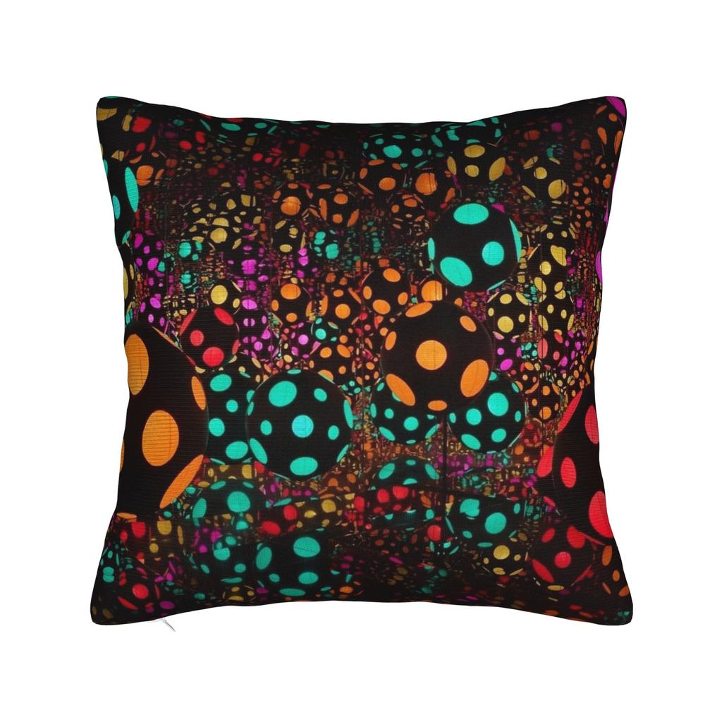 Yayoi K-Kusama Pillowcase Soft Fabric Cushion Cover Decorations Pillow Case Cover Home Square 40X40Cm