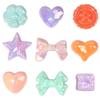 AB-Plated Acrylic Star and Bow Beads for DIY Necklaces and Hairpins