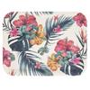 [Q7398] - Multicolored 'Tropical' Bamboo Tray - 33x26 Cm