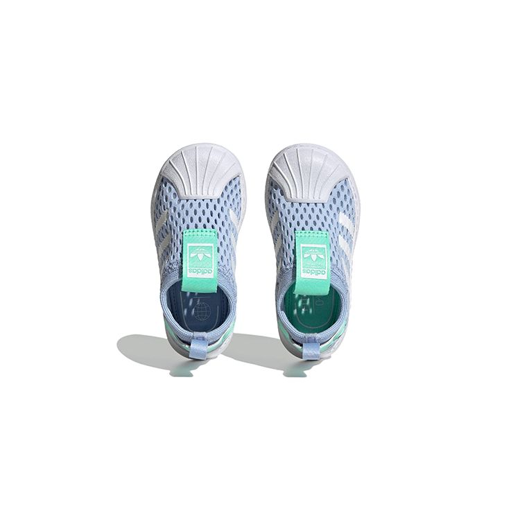 adidas Оригинальные кроссовки Originals Superstar 360 2.0 из сетки, низкие, детские кроссовки, сине-белые FZ5606