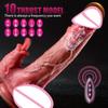 Thrusting Dildo Vibrator Control Penis Telescopic Licking Clitoris Quick Stimulator Orgasm Wireless Vibrator Sex Toy For Women