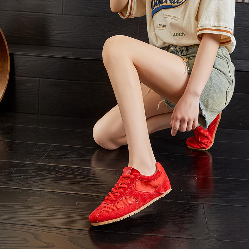 Женские кроссовки сетка летние немецкие тренировочные туфли для женщин большой размер плоские женские туфли