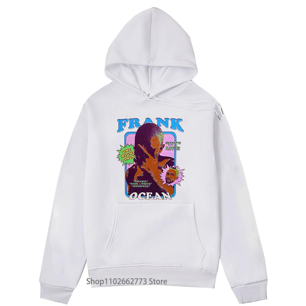 Мода Фрэнк О-Оушен Блонд R&B Музыка Толстовки для мужчин Одежда Эстетические толстовки Граффити High Street Одежда