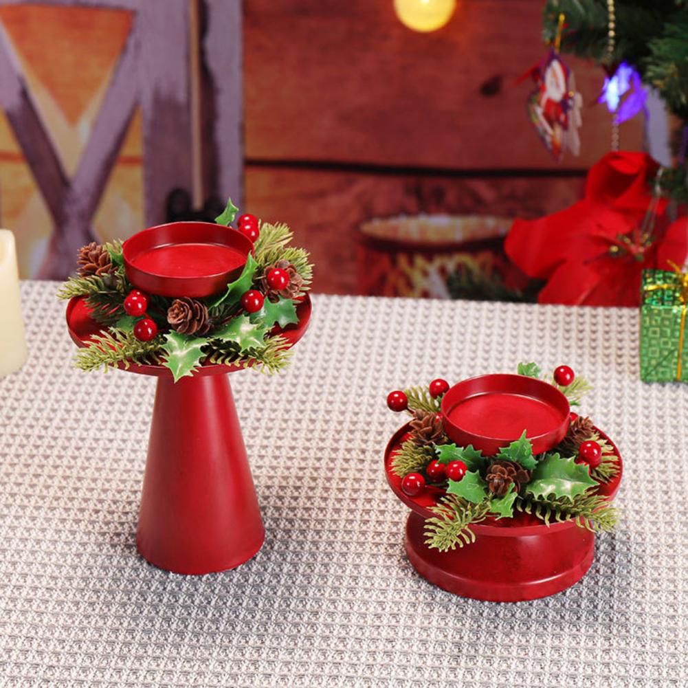 Christmas Candle Holder Christmas Themed Candle Holders Elegant Christmas Wreath Candle Holders for Dining Table for Wedding