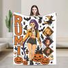 Saja Boys  Kpop Hunter Halloween Warm Soft Blankets  Camping Plush Throw Blanket Comfortable Home Decor Bedspread Sofa Bed Cover