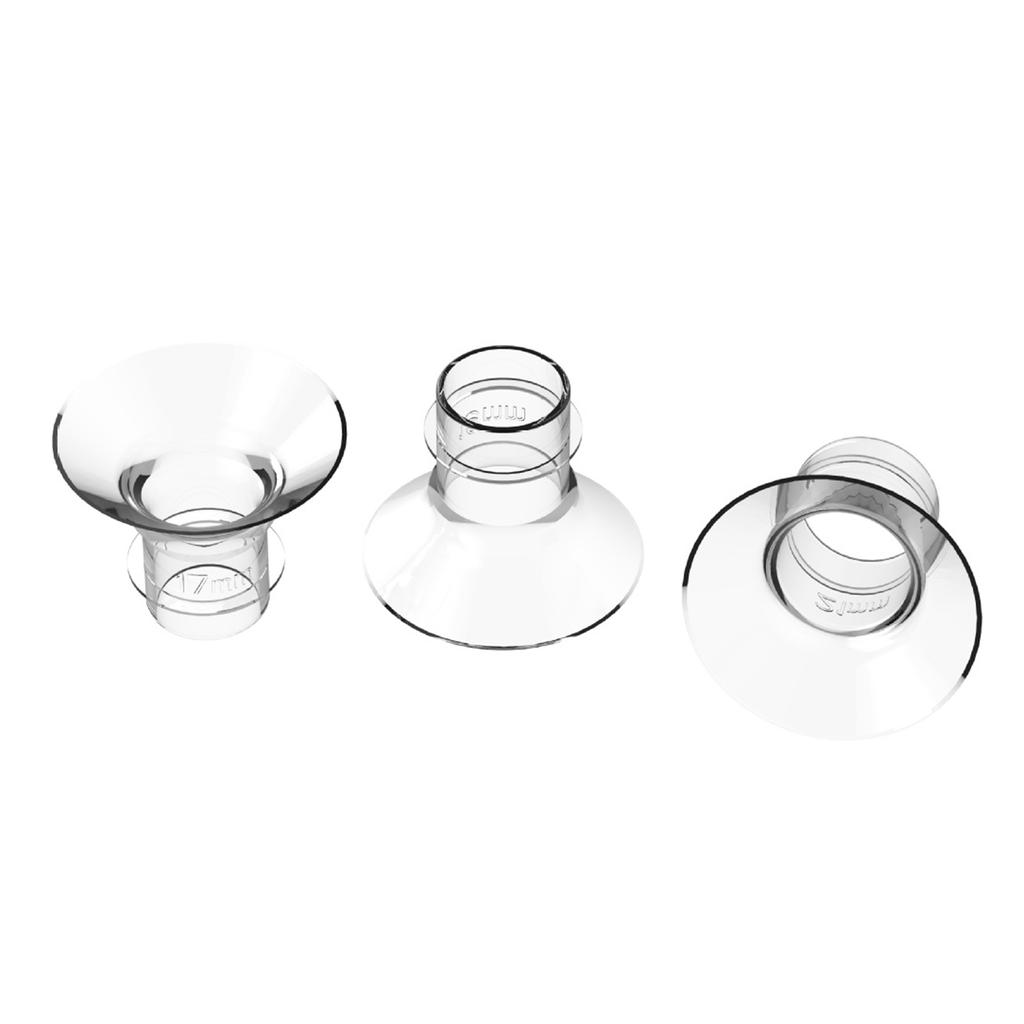 3PCS Breast Milk Pump Flange Inserts Breast Converter Practical Breast Pump Replacement 17mm 19mm