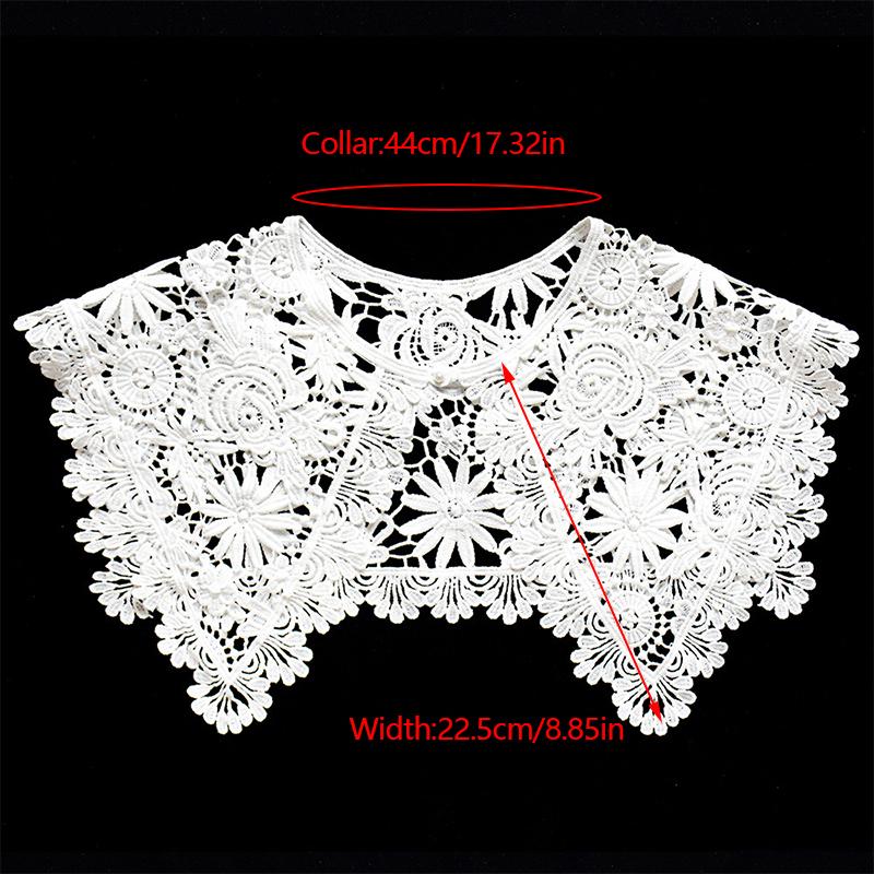 Female Cloud Shoulder Ming System False Collar Small Shawl\t Lace Shawl Peplum Openwork Collar Girl'S Accessory Hanfu