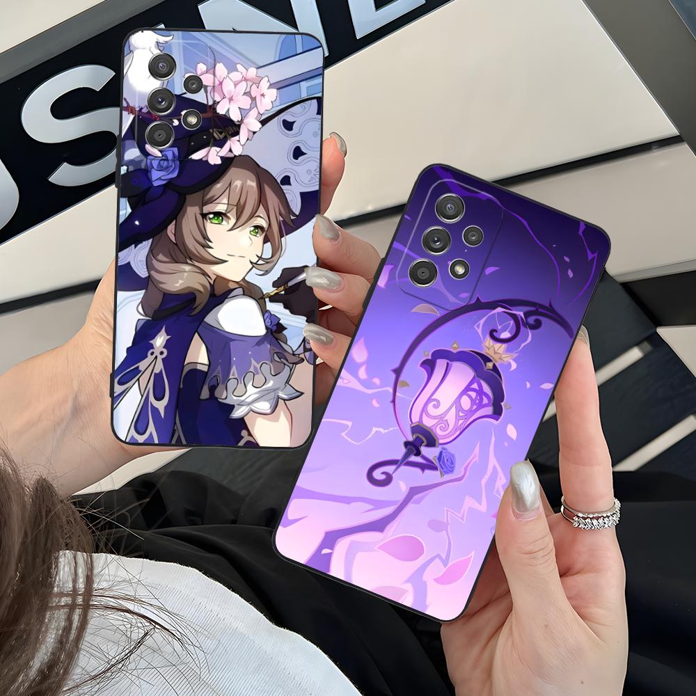 Game GI Lisa Mobile Phone Case for Samsung Galaxy M55 54 42 35 34 33 32 23 22 15 14 13 12 F55 5G Colorful Cover Pretty Luxury