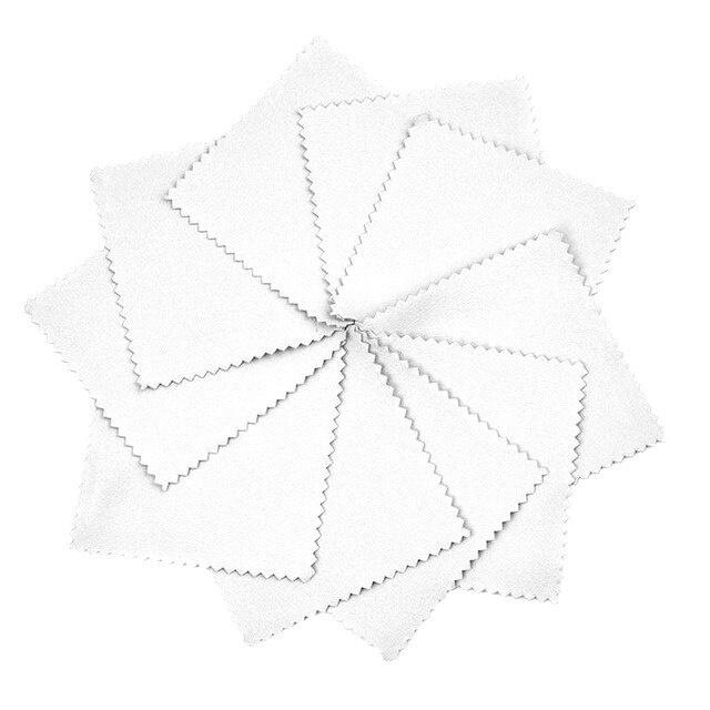 50 шт./лот, чистящая салфетка для полировки серебра, золота, платины, ювелирных изделий, против потускнения