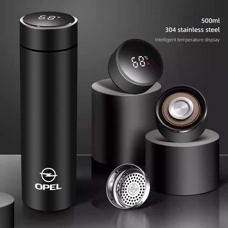 Автомобильная термокружка 500 мл, стакан для воды, термокружка для кофе и чая для Opel Astra Insignia Vivaro Corsa Mokka Zafira Vectra OPC Vauxhall