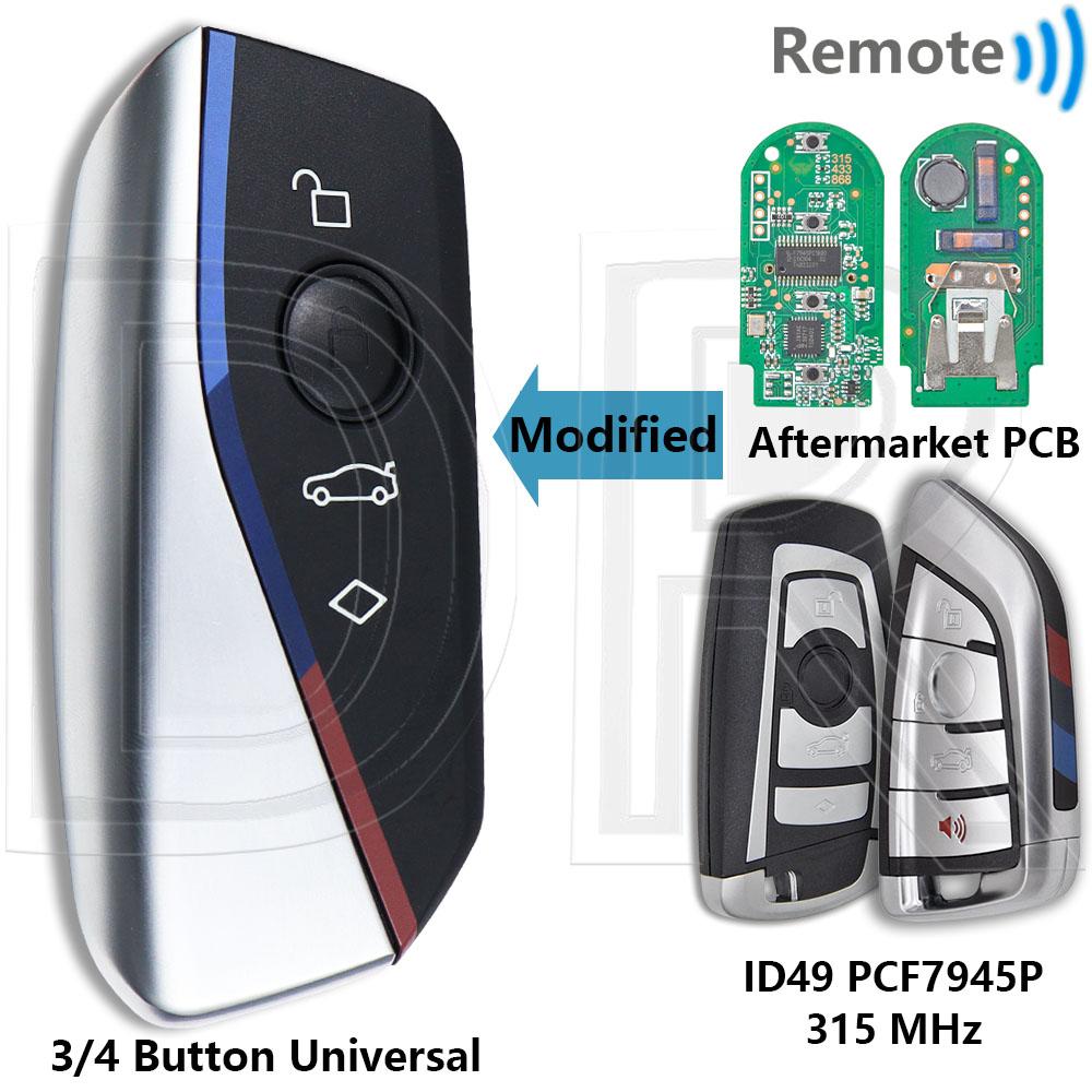 DR CAS4+FEM BDC Upgrade U Style ID49 PCF7945/53 315/433/868MHz Keyless Go Car Remote Key For BMW 1 3 5 6 7 Series F Chassis