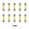 10 шт. C5W светодиодные лампы C10W для внутреннего освещения 31 мм 36 мм 39 мм 41 мм автомобильный плафон для чтения автомобильная лампа 12 В 6000 К