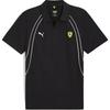 Ferrari Racing Series Casual Logo Short Sleeve Polo Shirt Men Polo Shirts Black 627048-01