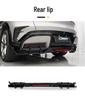 YU7 CMST Style Sports Modification Kit: Gloss Black ABS Front Lip, Rear Bumper, Side Skirts, Rear Spoiler Upgrade.