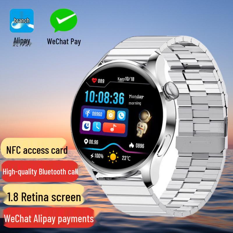 Умные часы Watch5 Sport: Многофункциональный OLED HD экран с Bluetooth