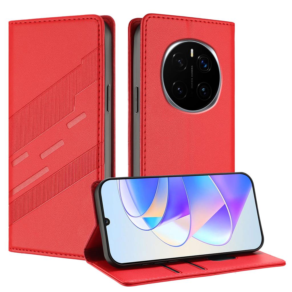 Для Honor Magic7 Pro 5G Чехлы для телефона Панк-стиль Тисненый Кошелек Подставка Кожаная обложка