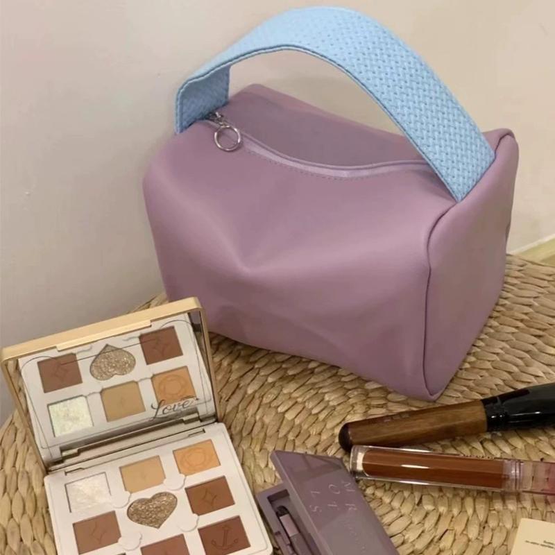 KPop Demon Hunters Handheld Make Up Bag Organizer for Women Portable Tracvel Cosmetics Handbag Waterproof Toiletry Makeup Bags