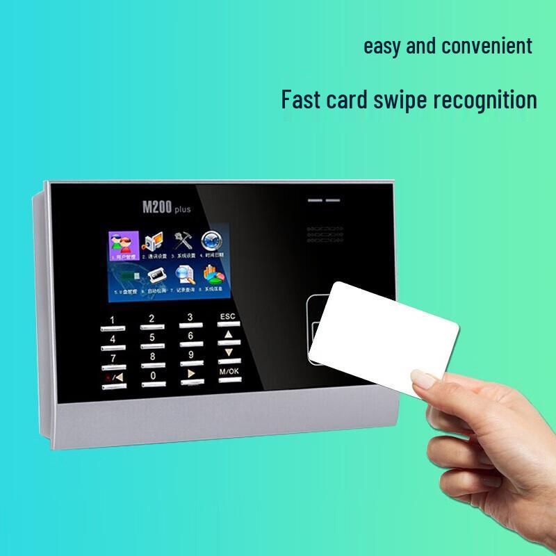 ZKTECO M200PLUS RFID Card Time Attendance Machine CN plug (adapter included)