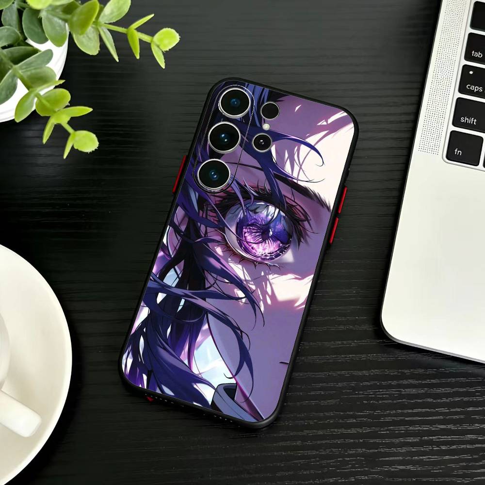 Oshi No Ko A-Аниме Милый Чехол Для Телефона Для Samsung S26,S25,S24,S23,S22,S21,S20,S30,Ultra,Plus,Fe,Note,5G Черный Чехол