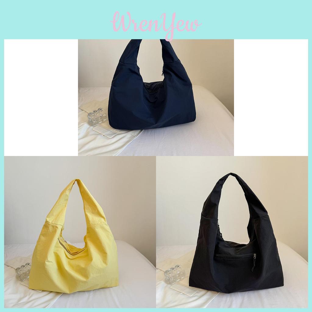 Street Style Womens Nylon Shoulder Bag With Durable Stitching And Mobile Pocket