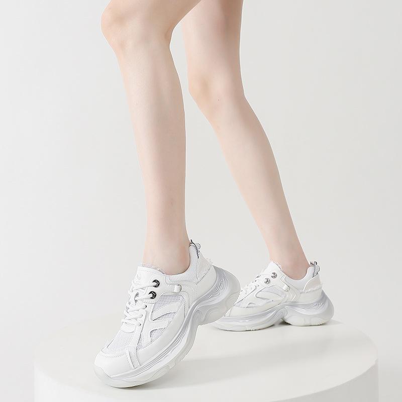 Strictly Selected 2025 Women's Shoes with Soft Soles Are Not Tired of Feet, Dad Shoes, Women's Versatile High-end Sense One-pedal Sneakers