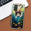 Эстетический чехол для телефона с милым котом и рыбкой для Xiaomi Redmi Note 13 12 12S 11 11S 10 10S 9 9S 11T 11E Pro Plus 8 8T 7 + Coque Coque