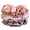 3PCS 100% Pure Mulberry Silk Hair Scrunchie Handmade Hairbands Women Girl Hair Accessories Pure Color Natural HairTies