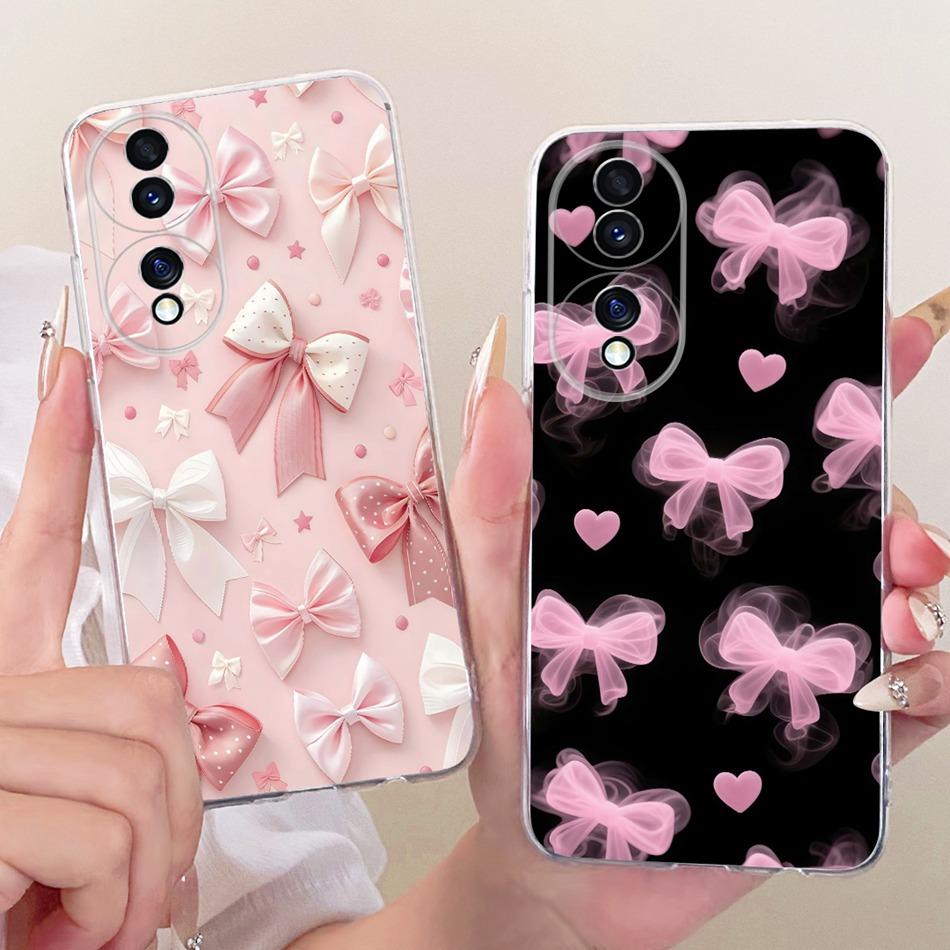 For Honor 70 70Pro Pro+ Cute Flower Butterfly Cat Painted Case For Honor70 70 Pro Plus 5G Soft Silicone TPU Phone Cases