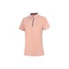 Solid Color Quick-Dry Breathable Sports Polo Shirt Women Tops New-Misty-Rose-Pink APLU126-8