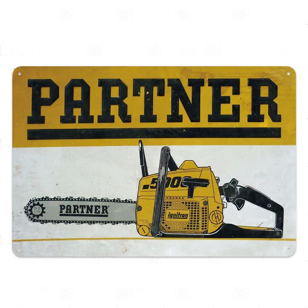 Металлическая табличка с цепной пилой, металлическая винтажная жестяная вывеска, настенный декор для человека, декоративная тарелка в пещере