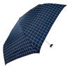 Rose Sangyo Long Flat Folding 61705202 Men's Umbrella, 70cm, Mini, Umbrella, Plaid, Navy,
