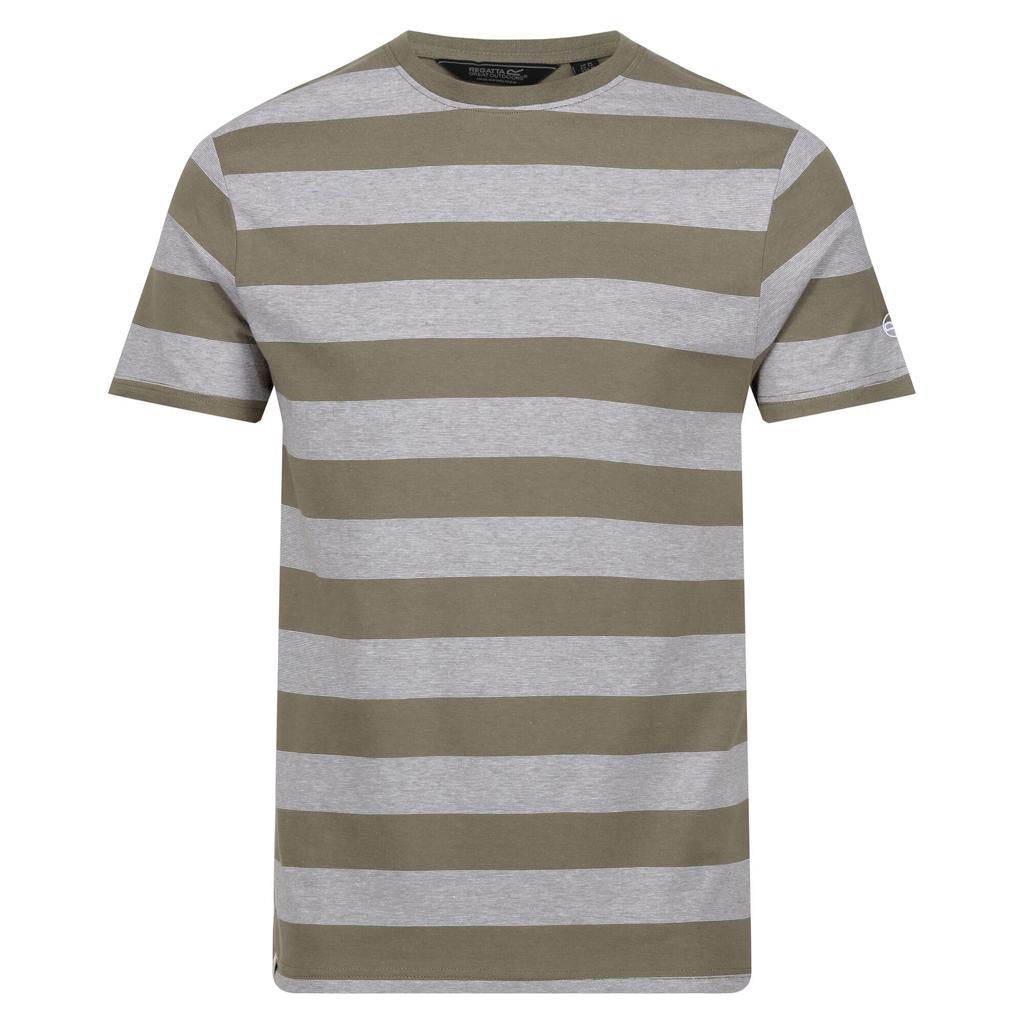 Regatta Mens Ryeden Striped Coolweave T-Shirt