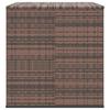 Garden Cushion Box PE Rattan 145 x 100 x 103 cm Brown