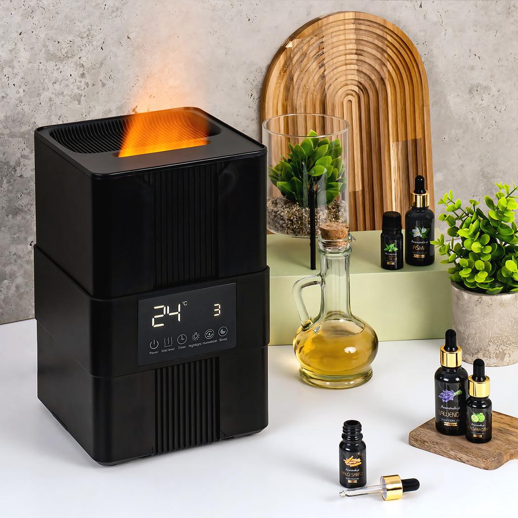 Gift Large Fragrance Humidifier for Essential Oils Fire Effect