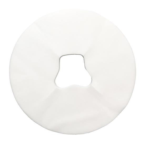 100Pcs Disposable Face Cradle Covers Massage Face Rest Covers Breathable Bed Hole Pad for Salons Headrest Spas Clinics Massage Tables Chairs
