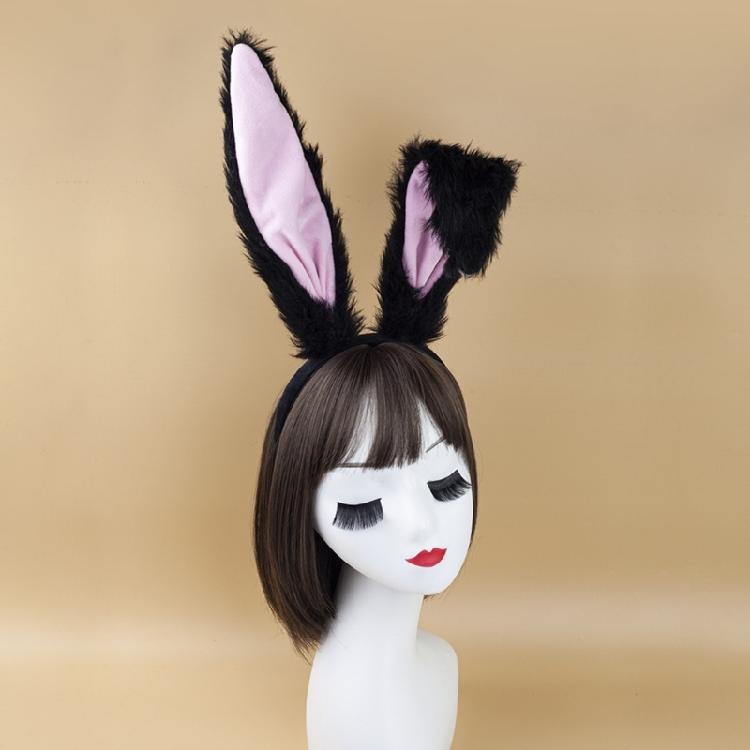 Easter Rabbits Ear Hair Hoop Costume Accessories Rabbit Headwear Makeup Decorations Cute Plush Rabbit Hairband Headband