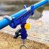 1pc Bank Fishing Rod Holder, Adjustable Rod Stand, Corrosion-resistant Stable Rod Rack