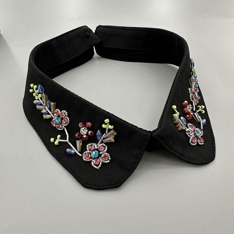 Pearl Women Shirt False Collars Crystal Removable Collar Women Necklace Fake Collar Detachable Diamond Clothing Accessories