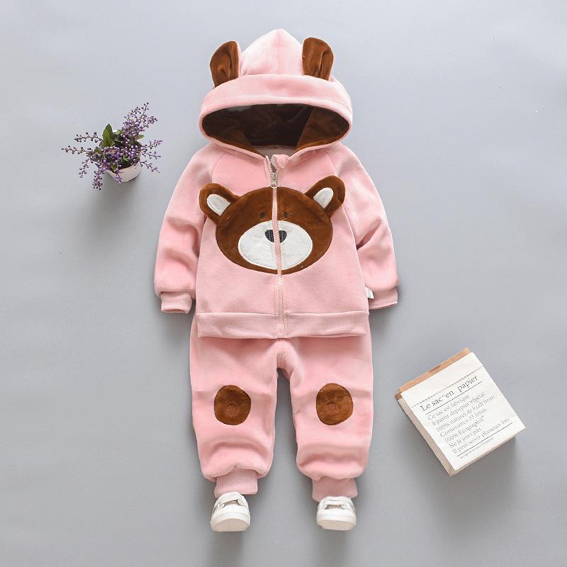 Костюмчик для девочек из золотого бархата для малышей от 0 до 3 лет: Уютный зимний наряд со свитером и брюками