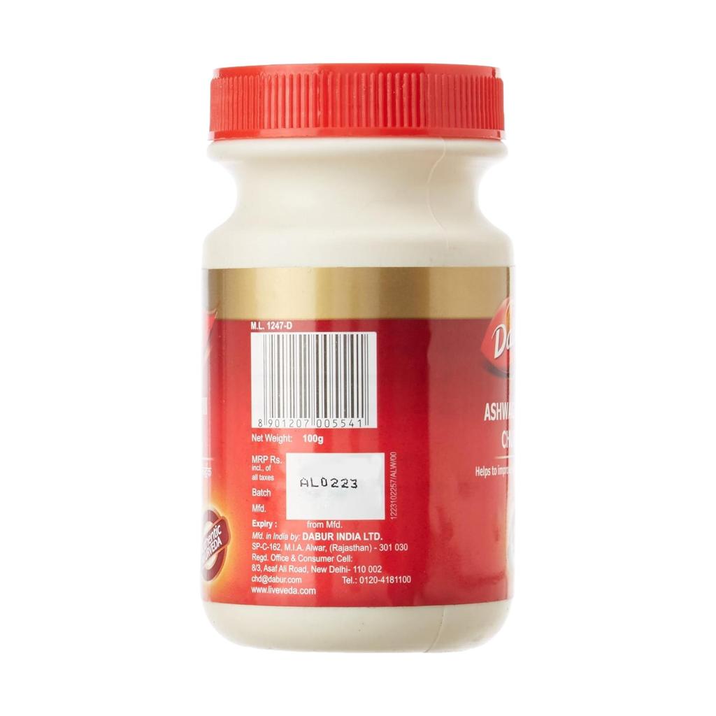 Dabur Ашваганда Чурна 100г Упаковка Для Жизненной Силы Силы Энергии Растительная Добавка