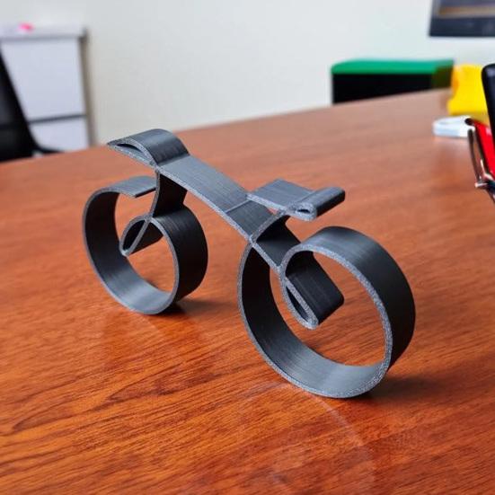 Wire Framed Bicycle Sculpture Minimalistic Simple Style Fine Workmanship Home Decoration Bike Silhouette Ornament