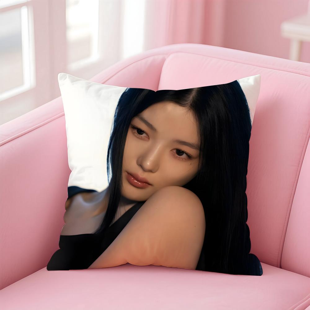 Горячая K-pop Очаровательная корейская актриса ККим Юджон Наволочка для подушки Короткий плюш Невидимая молния Комната Диван Наволочка